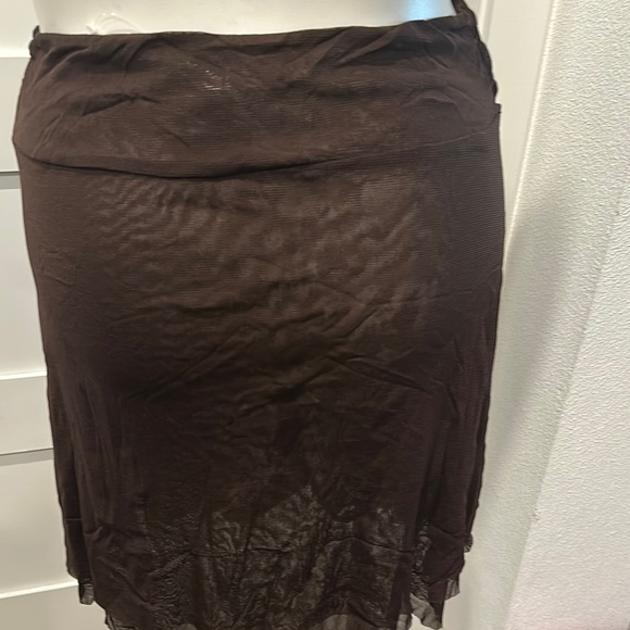 Tommy Bahama Brown Wrap Swim Skirt Coverup - Picture 4 of 10